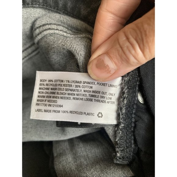 Universal Thread Women High Rise Shortie Denim Shorts Size 4/27R Gray Button Fly - Picture 6 of 6